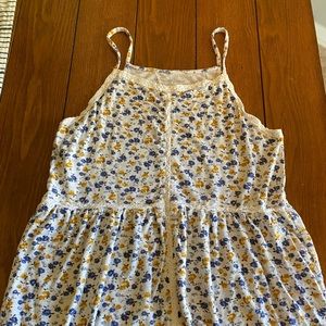 American eagle floral tank top size small